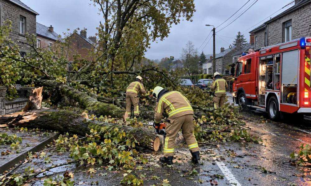 Niż Boelo oficjalnie drugim sztormem w dwa dni – 64 interwencje straży pożarnej w Brukseli, 130 w Brabancji Walońskiej, w okolicach Charleroi zalane domy