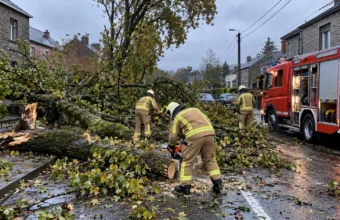 Niż Boelo oficjalnie drugim sztormem w dwa dni – 64 interwencje straży pożarnej w Brukseli, 130 w Brabancji Walońskiej, w okolicach Charleroi zalane domy