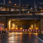 Tunel Hiernaux na obwodnicy R9 w Charleroi zamykany każdej nocy od poniedziałku 26 października – wymiana wentylacji potrwa do pierwszego kwartału 2027 r.