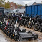 Strefa policji Noord zniszczyła 17 hulajnóg elektrycznych i 10 fatbike’ów – pojazdy nie spełniały przepisów ruchu drogowego