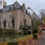 Pożar w zamku Hof te Melis w Lippelo – jadalnia doszczętnie zniszczona, w zabytkowej rezydencji bywali Ludwik XV i Leopold III