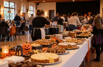 Grupa taneczna Dance Feeling pomaga rodzinie z Berlaar po pożarze domu – około 700 porcji na halloweenowym bufecie, zebrano 1 500-1 800 euro