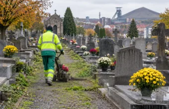 Charleroi przed Wszystkimi Świętymi zmienia utrzymanie 23 cmentarzy – bez środków chemicznych, więcej zieleni i kwiatów między grobami