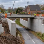 Most Beaufaux w Ellezelles po czterech latach prac – ruch nad mostem może wrócić wiosną 2027 r.