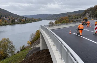 Most w Lixhe nad Kanałem Alberta otwarty dopiero 5 listopada – limit 30 km/h, zjazd od rue de la Croix jeszcze przez kilka tygodni zamknięty