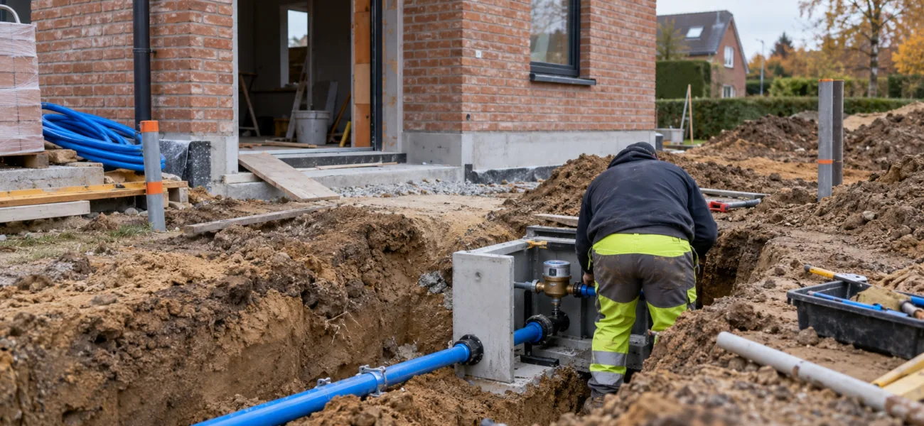 Nowe przyłącze wody we Flandrii – w jednej gminie około 1 270 euro, w innej prawie 1 700 euro, różnica sięga 33 procent
