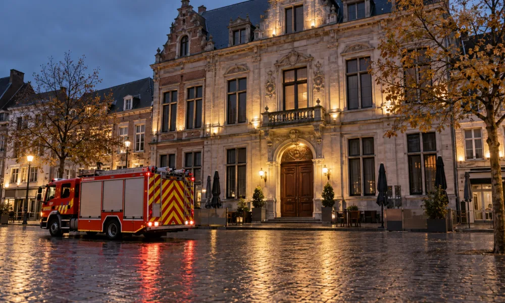 Zabytkowy hotel De Spiegel w Sint-Niklaas tymczasowo zamknięty – po skargach na grillowanie w pokojach nie przeszedł kontroli przeciwpożarowej