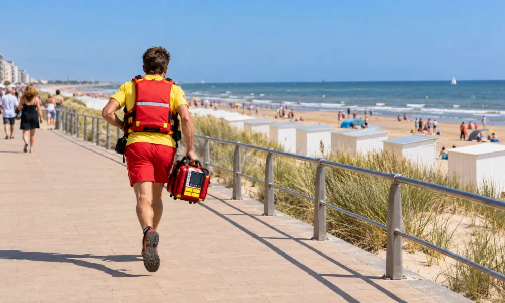 Ratownicy plażowi pomagali przy nagłych wypadkach medycznych na wybrzeżu – na miejscu średnio 5-6 minut przed karetką