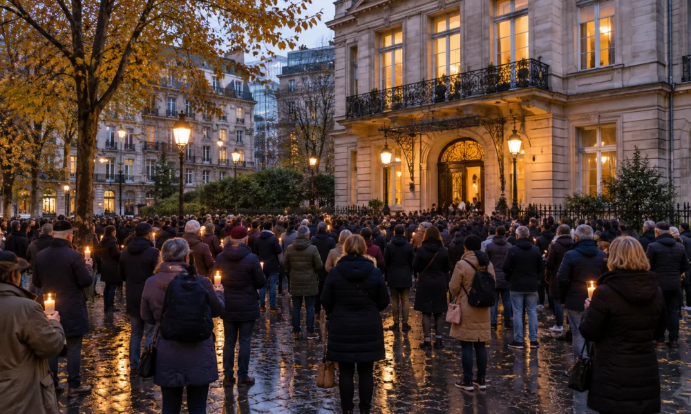 Około stu osób protestowało przed konsulatem Francji w Brukseli po zamachu w Trappes – minuta ciszy dla zabitego 26-latka