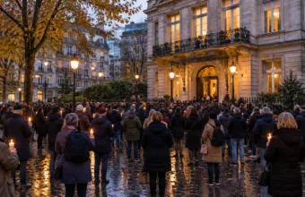 Około stu osób protestowało przed konsulatem Francji w Brukseli po zamachu w Trappes – minuta ciszy dla zabitego 26-latka