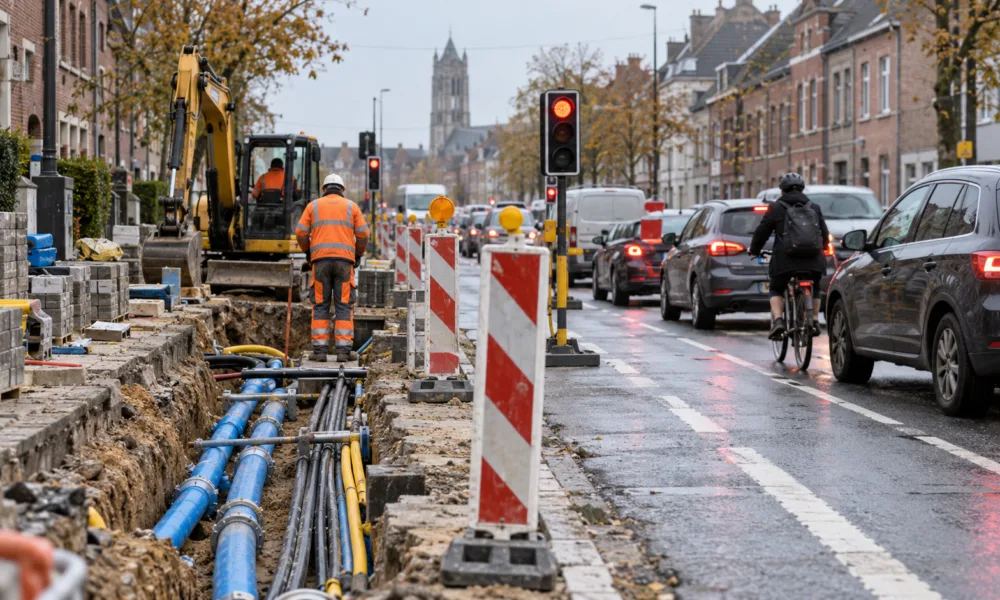 Miesiące utrudnień na Brusselsesteenweg i Tervuursesteenweg w Mechelen – od drugiego tygodnia listopada ruch jednokierunkowy