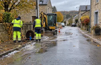 Duży wyciek wody w Tintigny – część domów bez wody lub z niskim ciśnieniem, gmina prosi mieszkańców o pomoc w szukaniu awarii