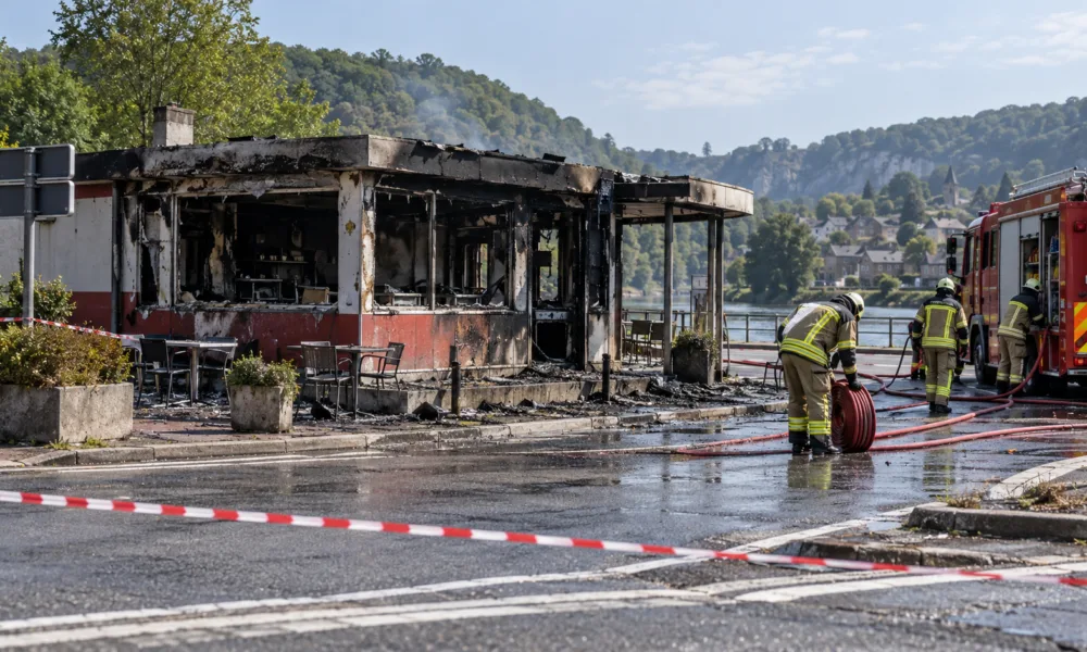 Pożar dawnej frytkarni na granicy Sambreville i Jemeppe-sur-Sambre – policja bierze pod uwagę podpalenie