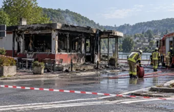 Pożar dawnej frytkarni na granicy Sambreville i Jemeppe-sur-Sambre – policja bierze pod uwagę podpalenie