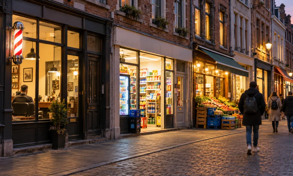 Aalst wprowadza zezwolenia dla fryzjerów, nocnych sklepów i minimarketów – miasto chce utrudnić pranie pieniędzy