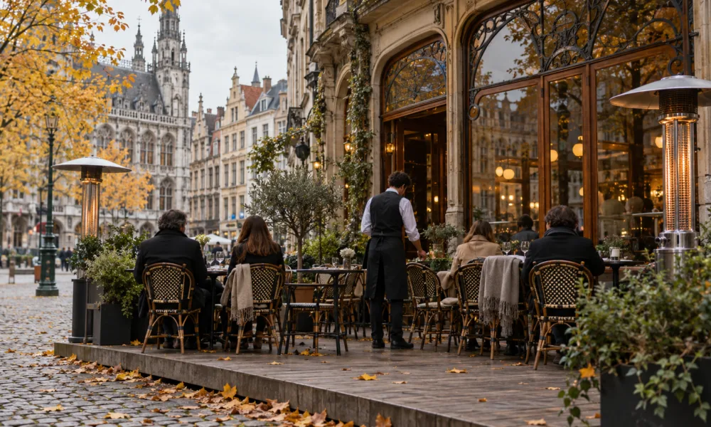 Ogródki kawiarni i restauracji w Brukseli mogą zostać po 31 października – sekretarz stanu Audrey Henry apeluje do gmin, by nie wymagały demontażu