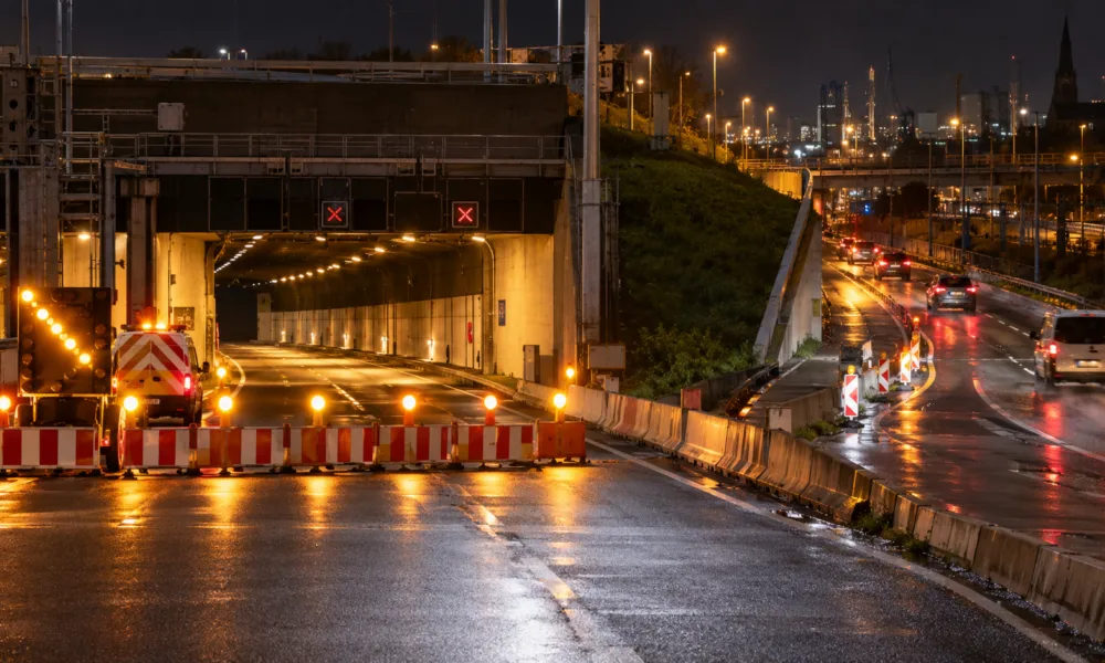 Tunel Craeybeckx na E19 częściowo zamknięty przez cztery noce w listopadzie – utrudnienia 4, 5, 6 i 25 listopada