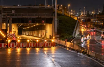 Tunel Craeybeckx na E19 częściowo zamknięty przez cztery noce w listopadzie – utrudnienia 4, 5, 6 i 25 listopada