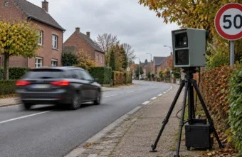 Prawie co czwarty kierowca za szybko na Vijverstraat w Huldenberg – 19 protokołów po kontroli prędkości strefy policji Voer en Dijle