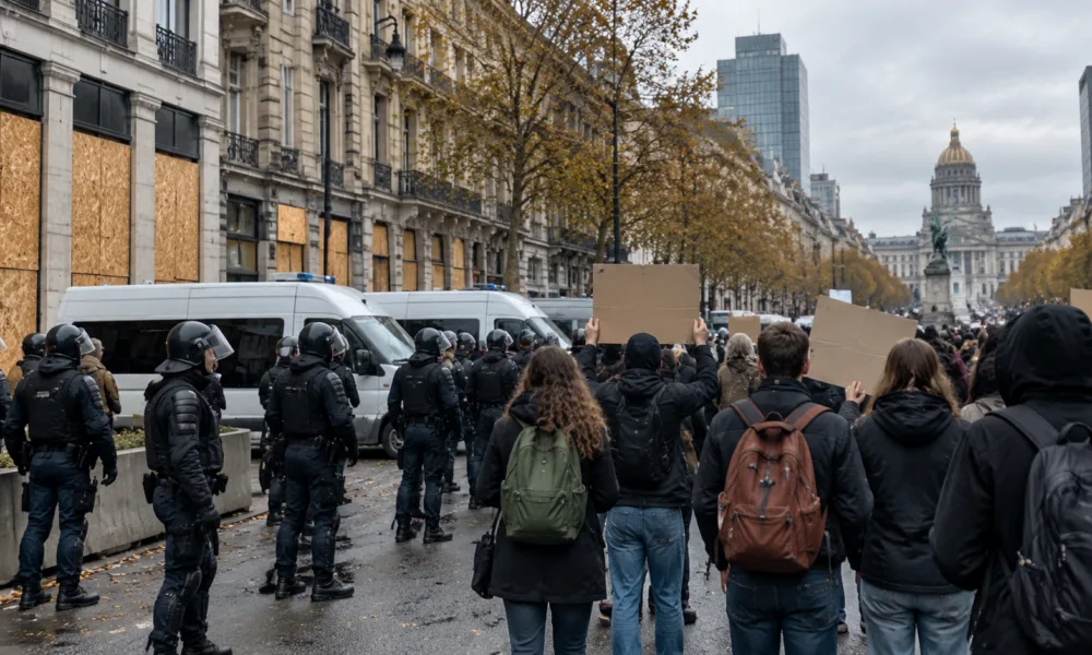 Wezwania do protestów w sobotę 31 października w Brukseli i Liège – fala demonstracji młodzieży w całej Europie