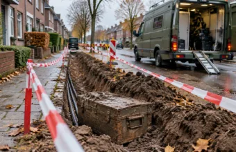 Granaty fosforowe w wykopie w Hasselt – jeden zaczął dymić w rękach robotnika, ewakuowano mieszkańców jednego domu