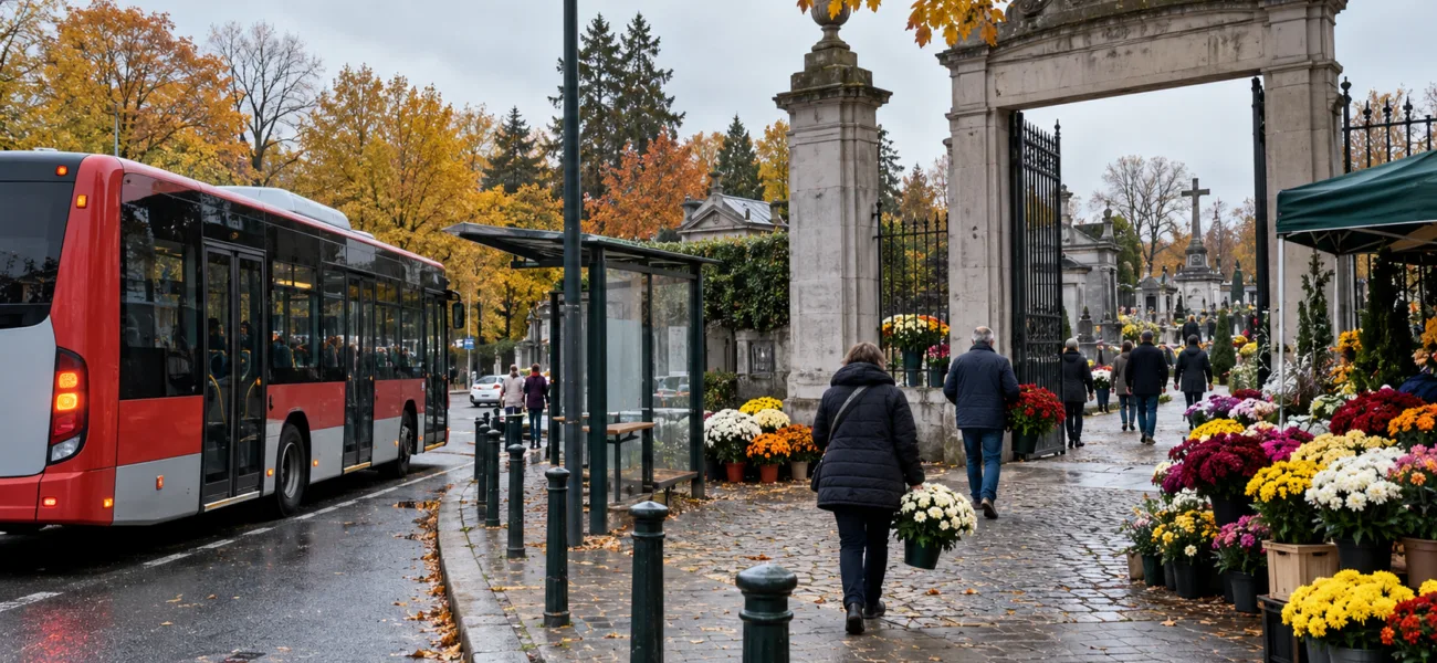STIB zmienia trasy autobusów 59, 63 i 77 na Wszystkich Świętych – łatwiejszy dojazd na brukselskie cmentarze w niedzielę 1 listopada
