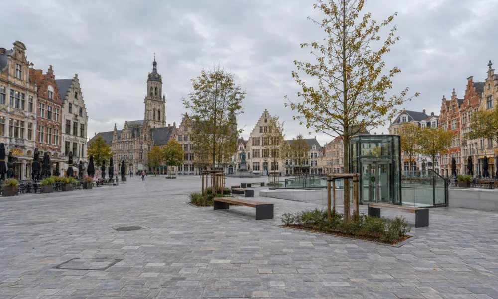 Przebudowa Grote Markt w Sint-Niklaas kosztowała 27,7 mln euro – o 3,5 mln euro więcej, niż planowano